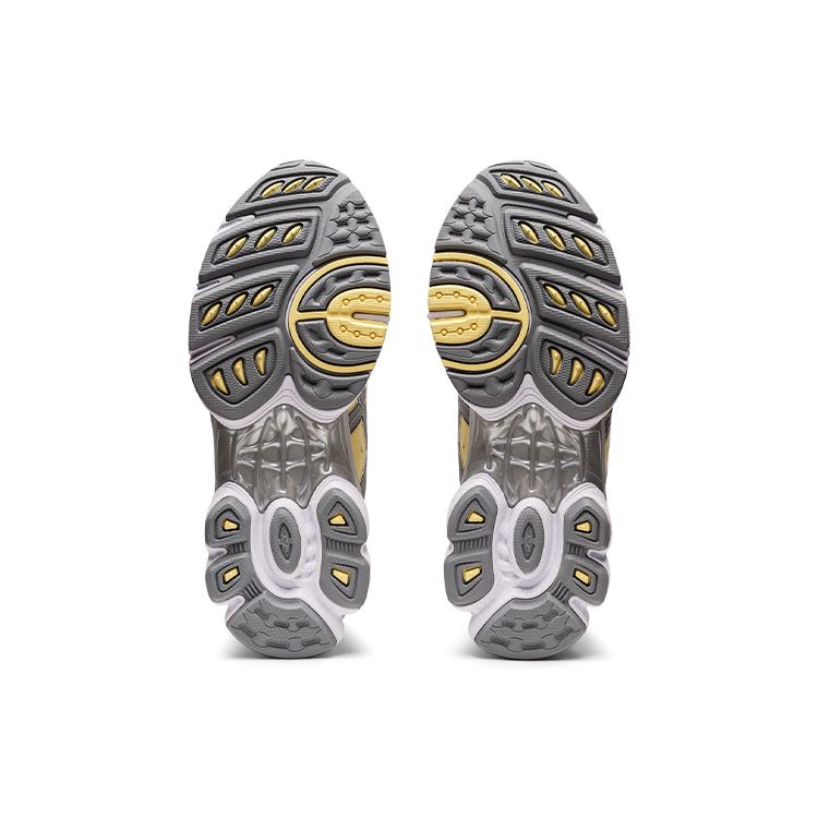 Asics Gel-Nimbus 9 Marathon Low-Top Running Shoes Women Running Shoes White Silver Yellow 1202A278-101