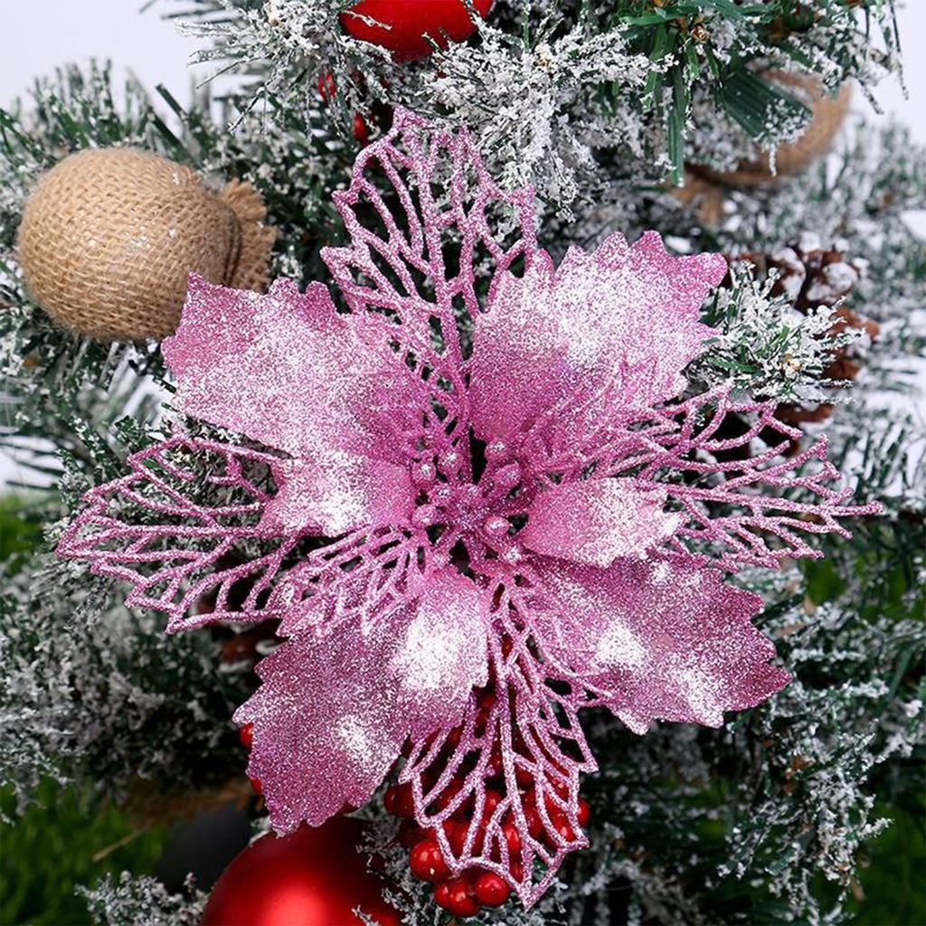 Christmas Tree Ornaments Christmas Simulation Flower Ornament 1Pcs