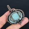 Amazonite Pendant, 999 Copper Wire Wrapped Pendant Handmade Gemstone Jewelry, Gifts For Wife Brand New Pendant