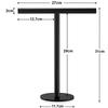 MDNG Brushed Gold Countertop Towel Rack