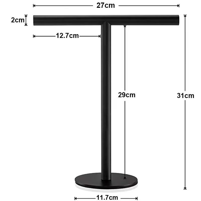 MDNG Brushed Gold Countertop Towel Rack