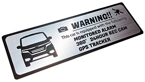 

Honami Works MC Pre-RP1~5 Late STEP WGN RP Step Wagon Spada Security Emblem 24-hour Surveillance Dash Cam GPS Tracker Sticker SPADA