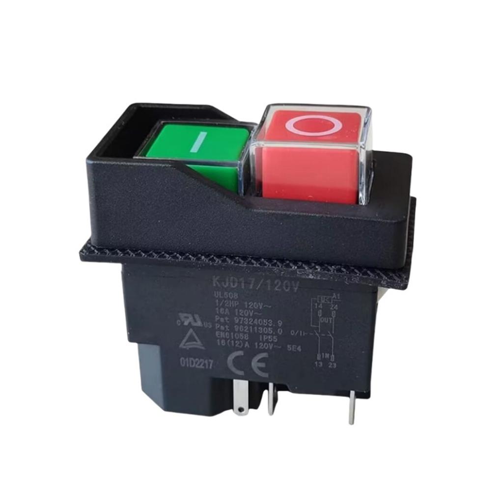 Heavy Duty 120V Electromagnetic Switches Automotive Repair Switches Machinery Switches Suitable for Workshop Equipment
