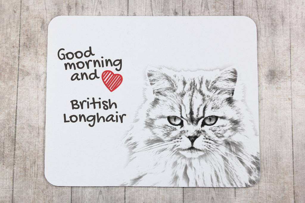 British Longhair - Mouse Pad with Print, Personalized Cat Pad, Unique Gadget for an Office Worker from the Art-Dog Brand