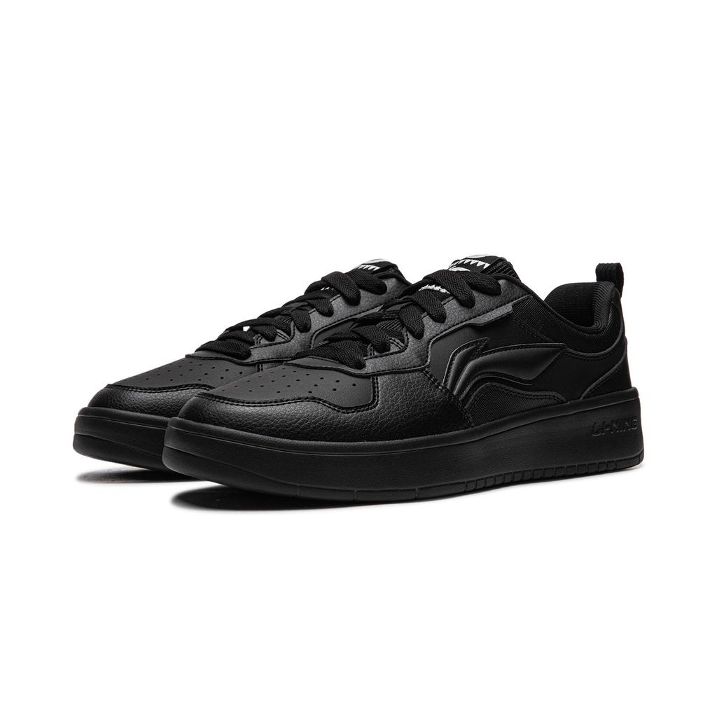 Li Ning First Cloud Black Warrior Wear resistant And Lightweight Low top Skateboard Shoes Men's AGCV189-11