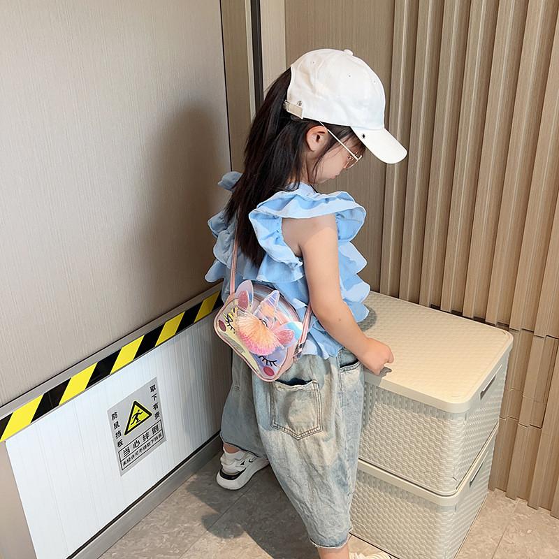 Unicorn Shoulder Childrens Bag With Cartoon Pattern Adjustable Strap Shoulder