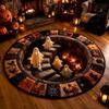 Badezimmer-Fußmatte 3D Spuktreppen-Bereichsteppich, Halloween-Geister-Treppen-Rundteppich mit rutschfester Horror-Anti-Rutsch-Rückseite, für Wohnzimmer