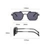 Retro Large Frame UV Protection Fashion Metal Sunglasses Sunglasses for Men/Women Square Sunglasses Polygon Sun Glasses