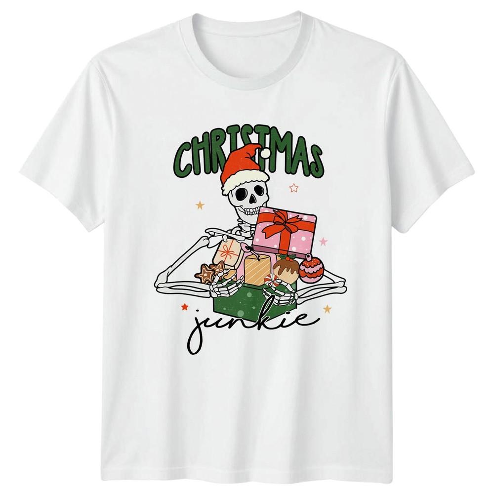 Christmas Junkie Christmas Holidays Unisexs TShirt Unisexs Tee Graphic Top S