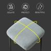 Small Square Stool Cover Elastic Removable Dustproof Household Chair Shroud Light Wear-resistant Durable Chair Cover