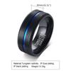 Anello Apribottiglia in Acciaio al Tungsteno 8mm Gioiello da Uomo alla Moda Accessorio di Moda Resistente