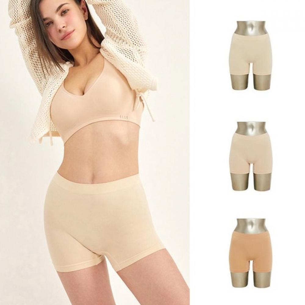 Elle Innerwear SeamleSS Women S drogS 3 Pack Light Color XL
