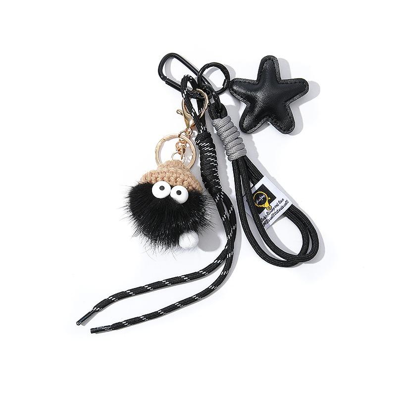 Small coal ball camera bag pendant bag pendant exquisite keychain DIY doll degree small hairball