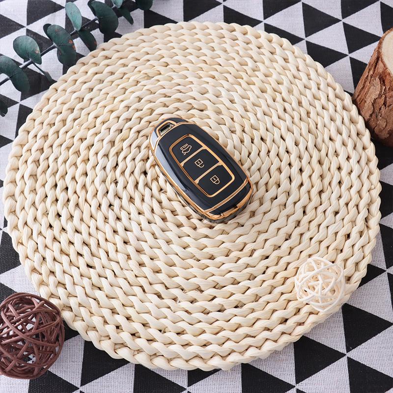 

Tpu Car Key Case Cover Fob For Hyundai Santa I30 Ix35 Encino Kona Solaris Accent Fe Azera Grandeur Elantra Key Shell Accessories