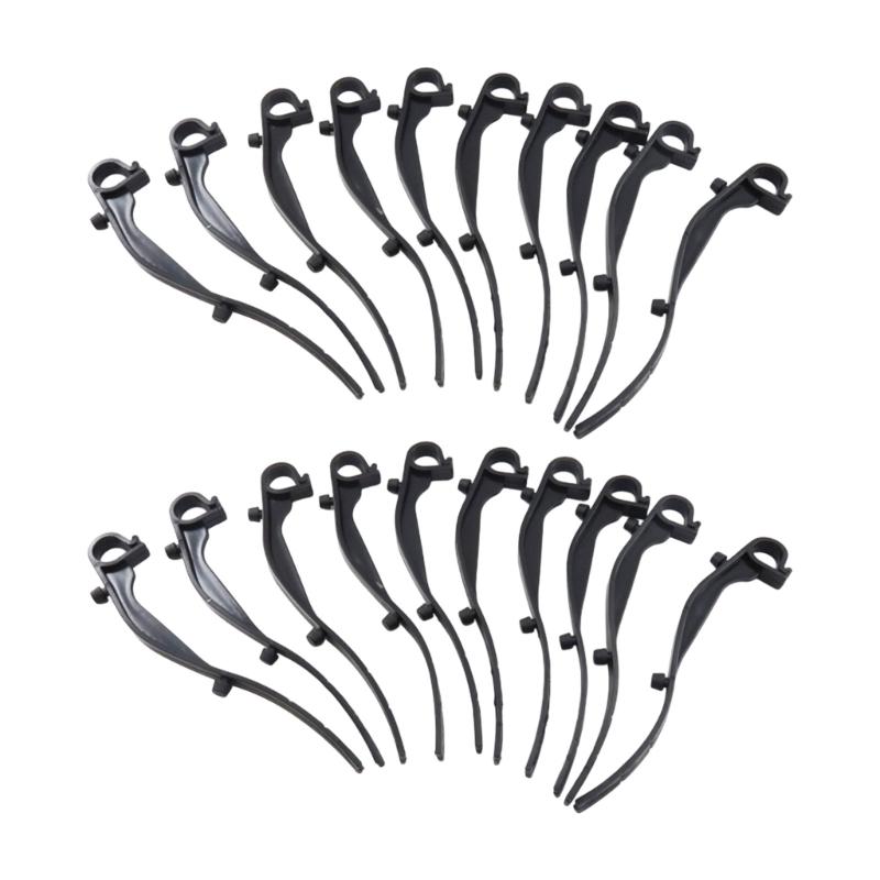 20Pcs Gutter Brush Clamps Gutter Mesh Clips Anchors Plastic Outdoor Gutter Filter Clips for Yard Garden Garden