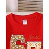 Girls' Round Neck Sweatshirt, Girls' Casual Printed Round Neck Pullover, Girls' Round Neck Sweatshirt with Fashion 67 Theme Feature Print for Girls
