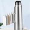 Double-layer Vacuum Flask Silver Thermos Coffee Mug Thermal Water Bottle  Travel