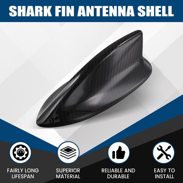 8A150-3S5-C110-M1: Genuine Carbon Fiber Shark Fin Antenna Sticker for Honda Acura