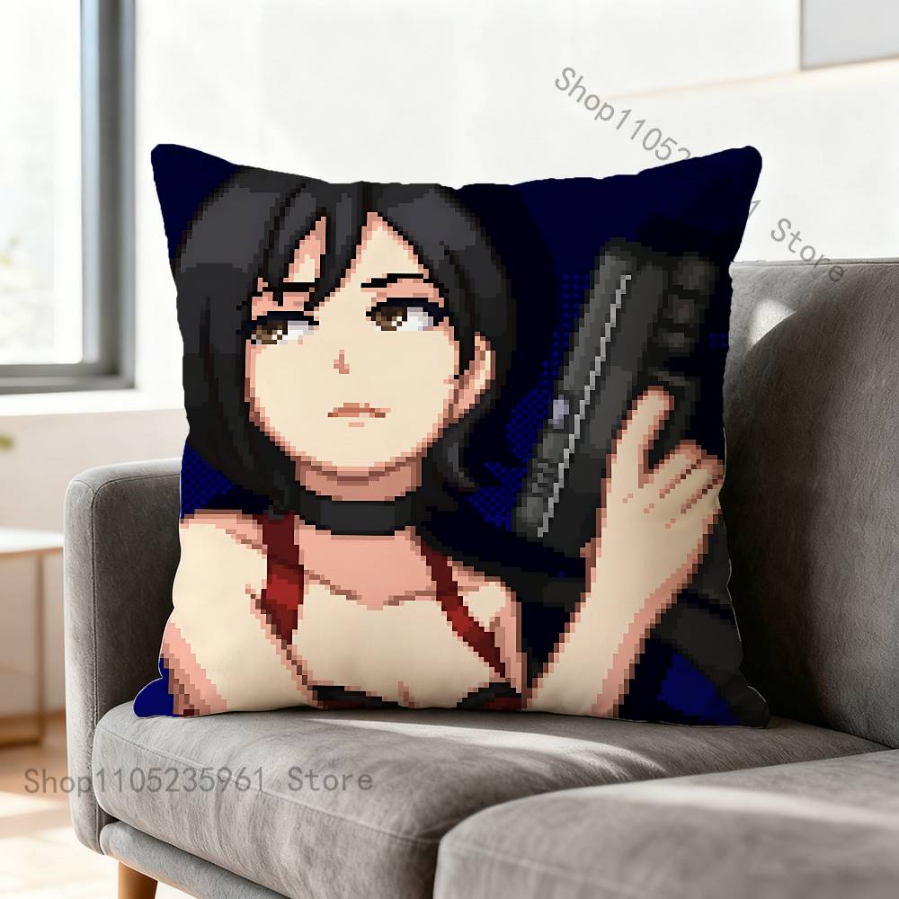 

Ada Wong RResident EEvil 4 Pillow Cases for Bedroom Living Room Sofa Home Decor Polyester Cushion Cover with Zipper 30x30cm