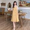 Plus Size Women's Summer 2026 Chiffon Patchwork Two-Piece Design Dress