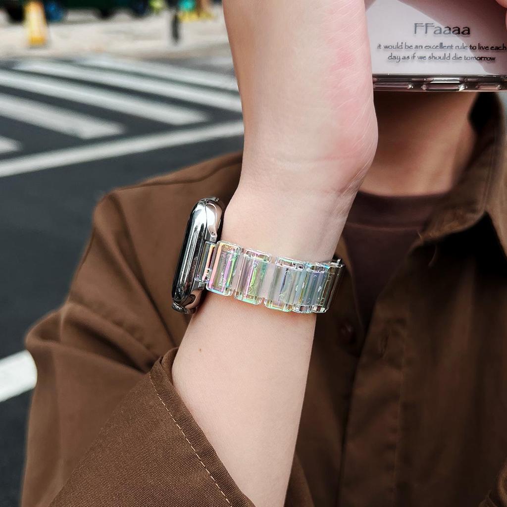 Compatible with Apple Watch S11: New Summer Strap - Resin & Silicone S10/S9 Bands with a Premium Feel