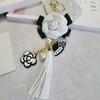 Element Hanger Bag Ornaments Car Key Ring Flower Keyring Camellia Key Chain Key Chain Bag Pendant