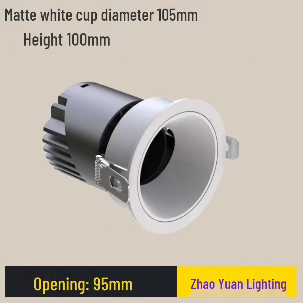 Adjustable Angle Anti-Glare Recessed Spotlight for Guest Rooms and Corridors