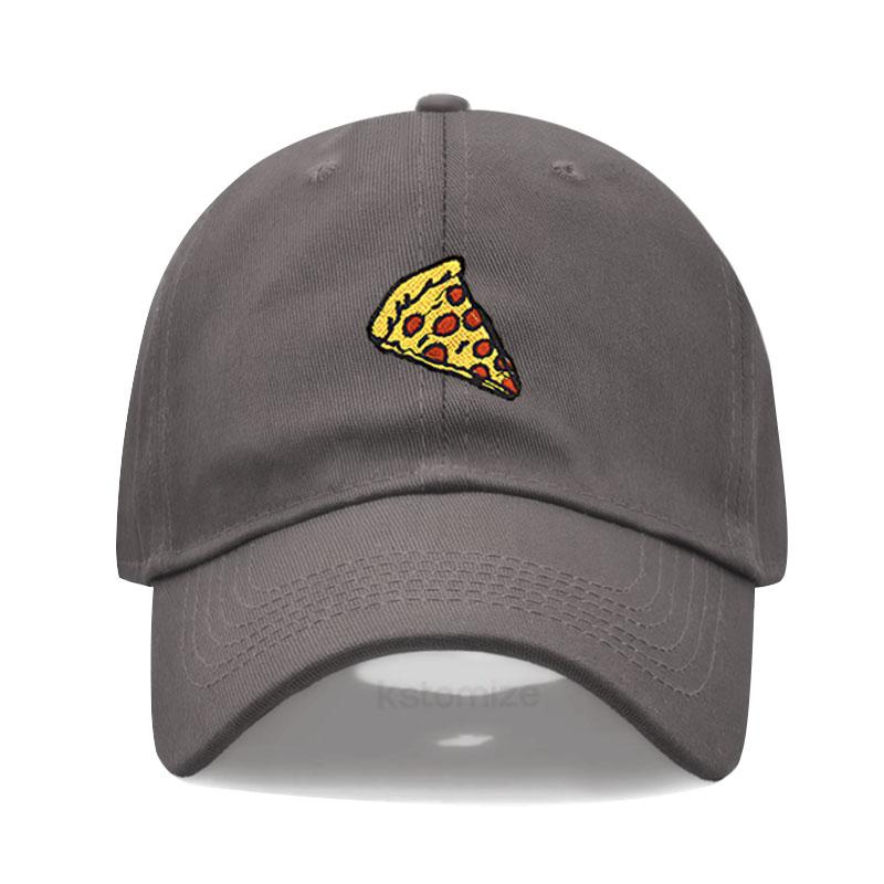 Pizza Embroidered Baseball Cap for Women Men Fashion Adjustable Soft Cotton Dad Hat Unisex Classic Golf Caps