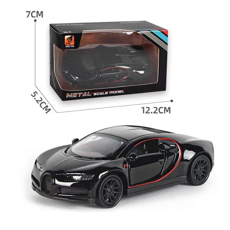 1:43 Alloy Pull-Back Sports Car Toy Figurine for Kids - Claw Machine Gashapon Gift.