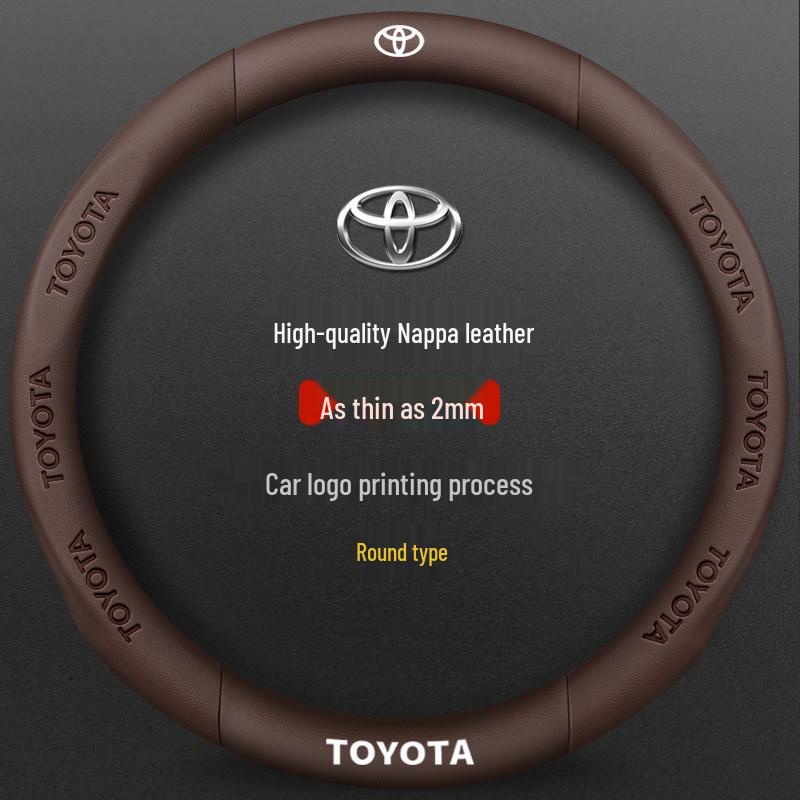 Potah volantu ze semiše a kůže pro Toyota Camry, Highlander, Corolla, RAV4, Avalon a Levin