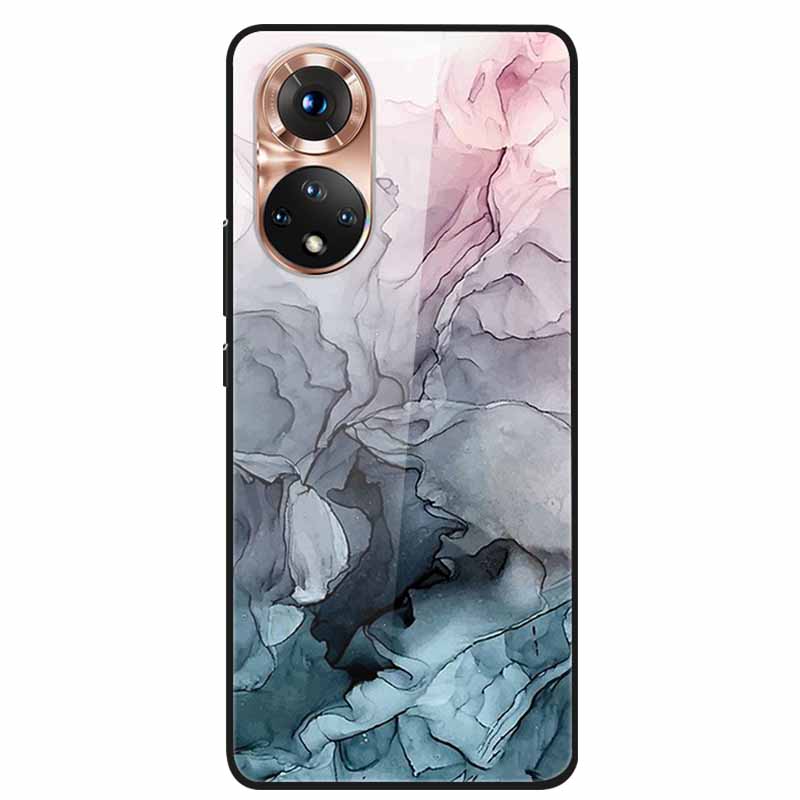 For Honor 50 Case Marble Tempered Glass Back Cover Hard Case For Huawei Honor 50 Pro Phone Cases NTH-AN00 NTH-NX9 Fundas Coque