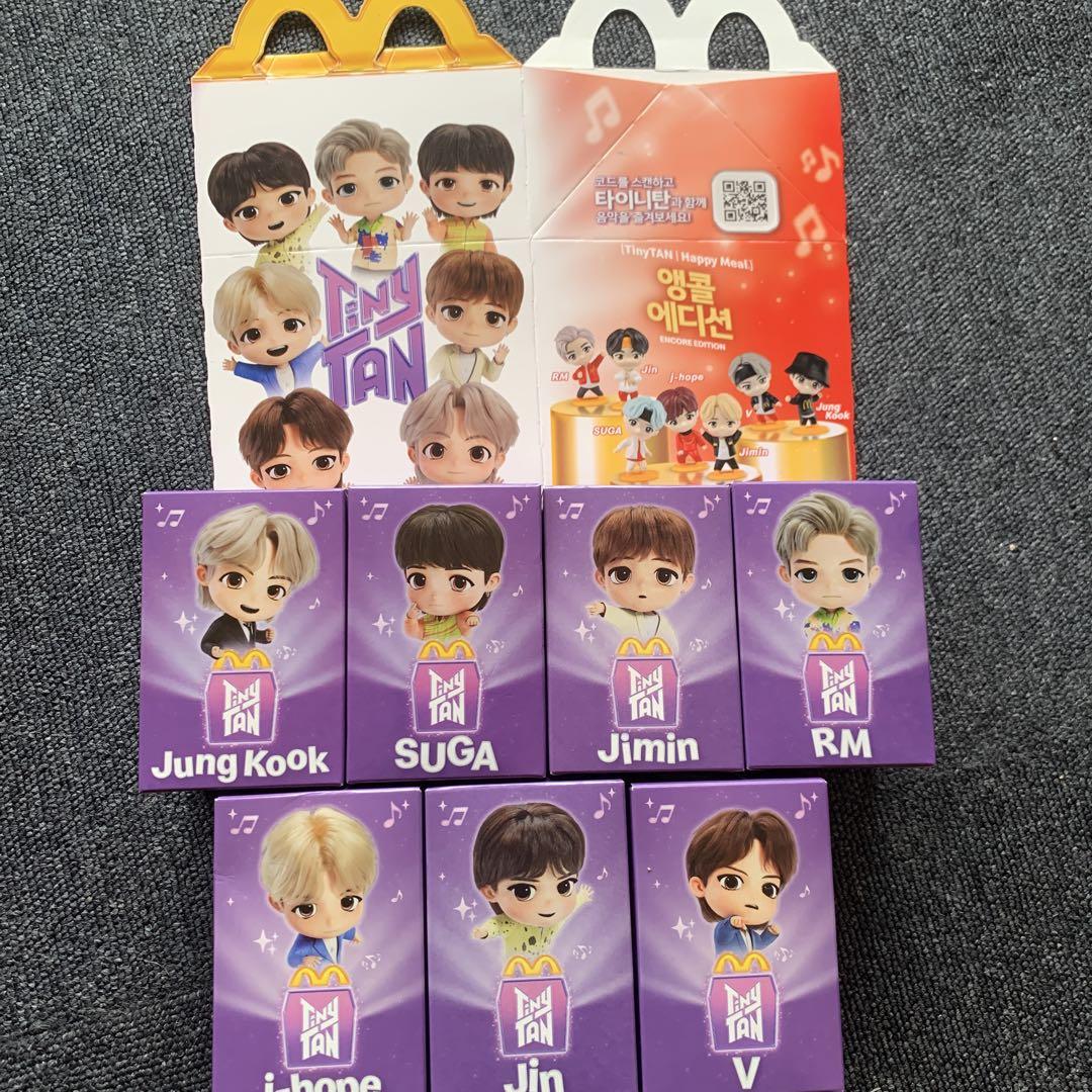 

[Б/У] [Корея] BTS x McDonald s Набор из 7 предметов для Хэппи Мил
