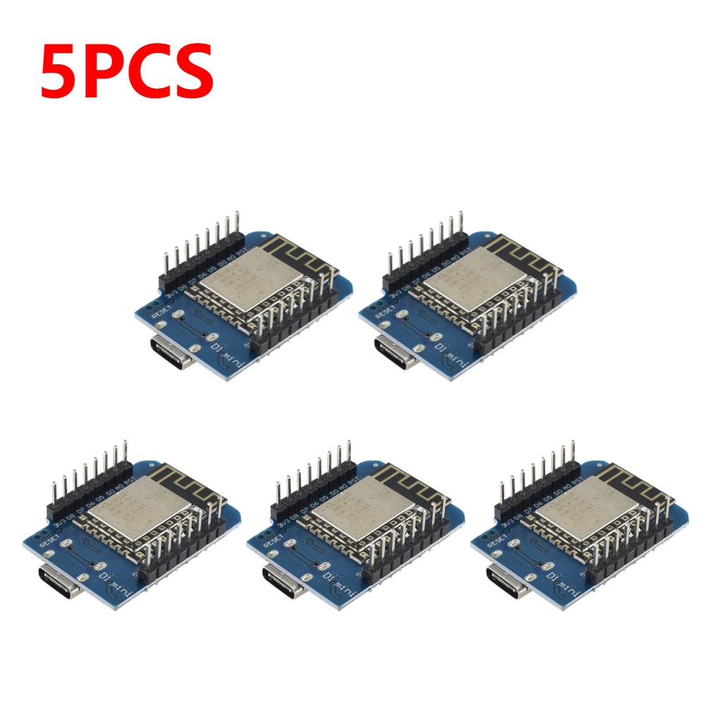 1-5PCS ESP8266 ESP-12F D1 Mini WIFI Development Board CH340 Type-C D1 Mini Nodemcu Lua WiFi IOT Board Compatible with Arduino