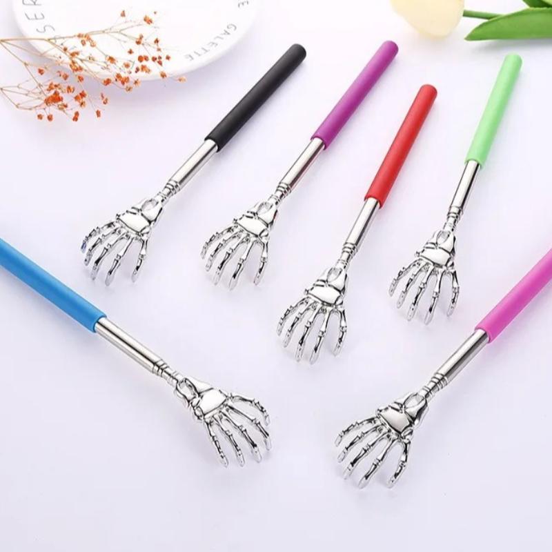 1pcs Ghost Hand Stainless Steel Scalable Old Man's Happy Scratcher No Need for People Back Scratcher Itching