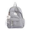 Schoolbag schoolbag female junior high school student high value plaid backpack autumn and winter new large capacity college student computer bag