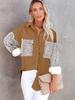 New Autumn Leopard Print Women's Shirt Collared Hole Casual Jacket
