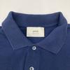 Ami Paris Navy White Logo Polo Shirt Tops L NavyUsed