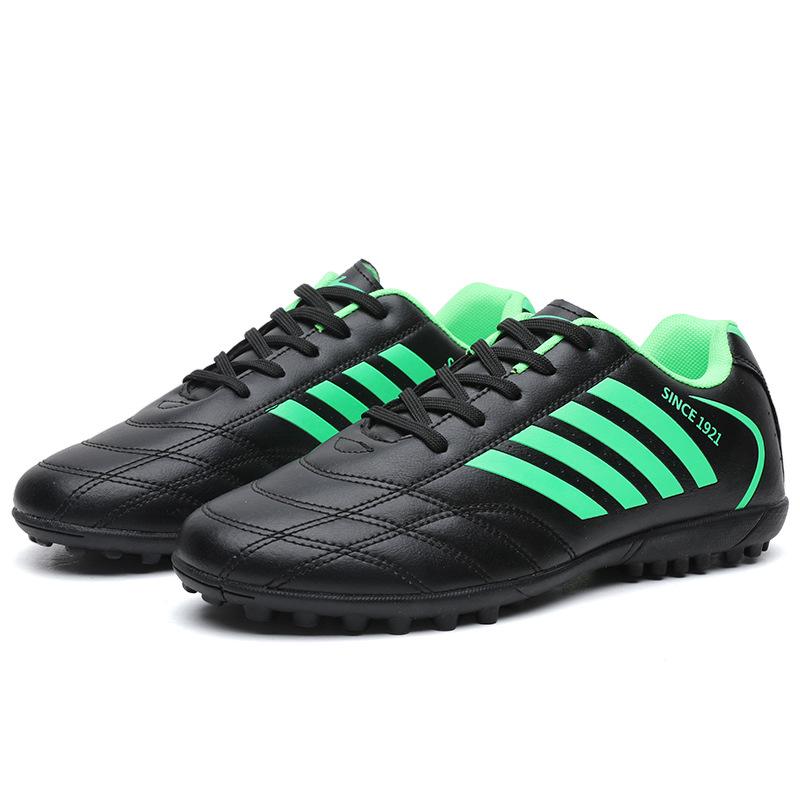 Double Star Professional Anti-Slip Football Kicking Shoes - Studded Breathable Training Model for Grass.