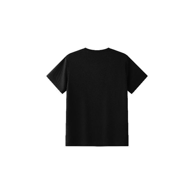 European sizes Men's Casual  Graphic T-Shirt - Lightweight Polyester Short Sleeve Tee , Black & White Design for Summer Comfort & Casual Attire