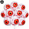 10pz Palloncino Spaventoso Occhio di Sangue Gonfiabile in Foglio di Alluminio 5 Colori Palloncino Occhio Decorazioni per Feste di Halloween Regali