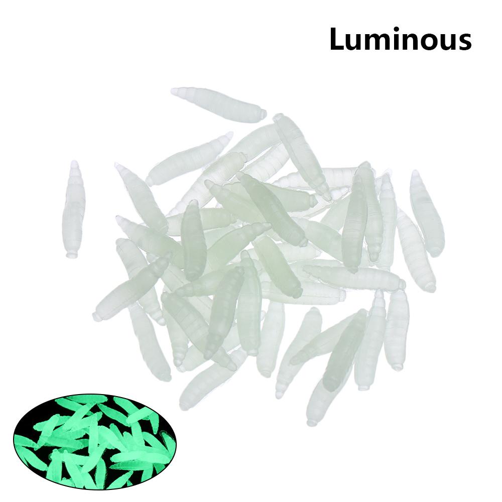 

50Pcs Lot Excellent Toughness Practical Road Asia Bait Bionics Soft Lures Worm Fishing Bait Maggots Shape Tackle