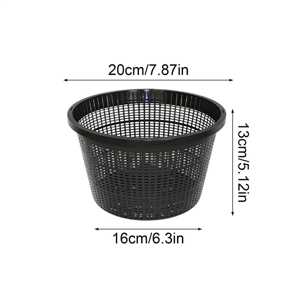 Reusable Hydroponic Net Pots for Aquatic Plants, Net Cups for Orchid Vegetable Flower Bonsai Tomato Growing Planting Gardening чёрный