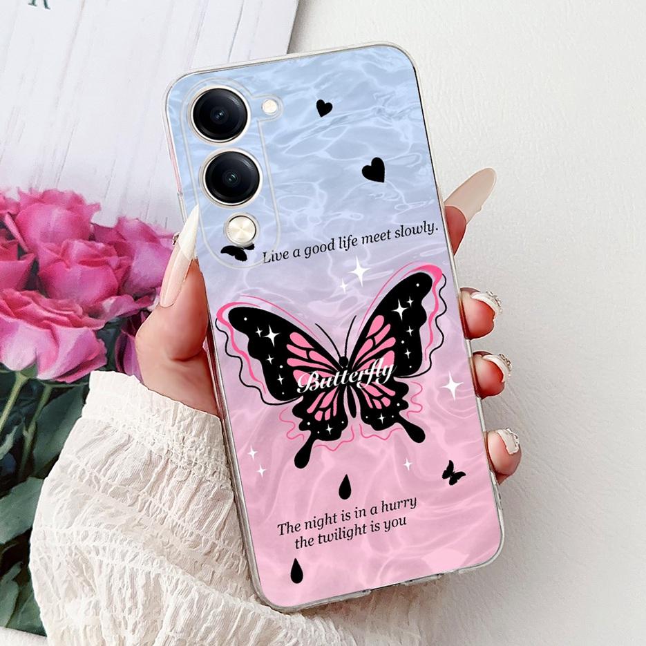 For Vivo Y04 4G Case V2430 Cute Cat White Lion King Painted Cover Soft Slim Phone Case For Vivo Y29s Y 29 s VivoY04 Fundas Coque