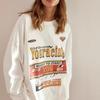 Women's Long Sleeve Graphic Tee Crew Neck Casual Cotton Top
