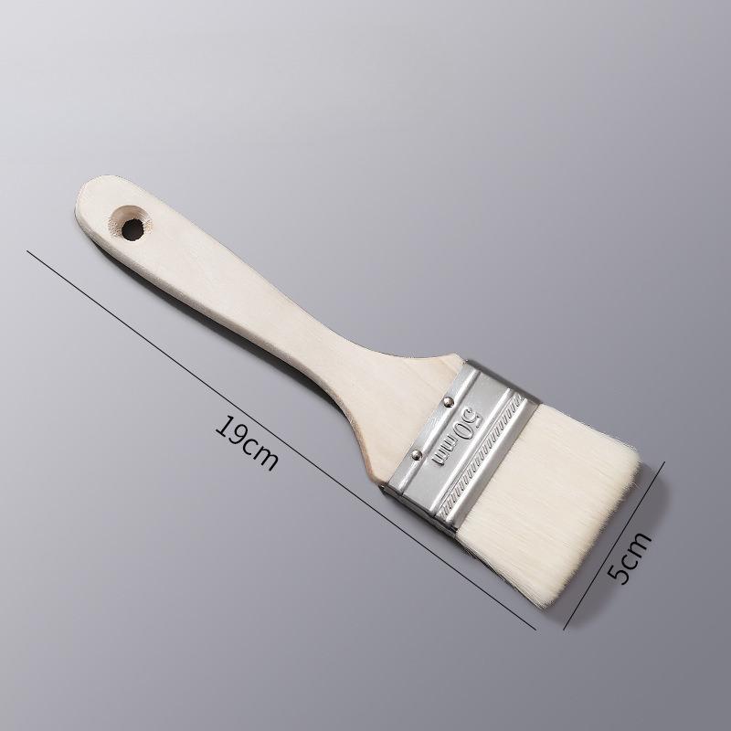 

Premium Natural Sheep Wool Basting Brush for BBQ and Baking, Food Grade Oil Brush with Wood Handle for Kitchen and Grilling