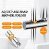 Adjustable Angle Design Punch-Free Shower Head Bracket Handheld Sprayer Holder Wall Mounted Use