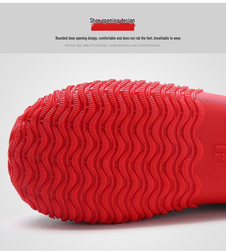 Men's Low-Cut Non-Slip Rain Boots - Water Shoes for Outdoor Wading