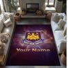 West Ham United FC Bedruckter Kristall-Samtteppich Rutschfester Kristall-Samtteppich Für Sofa Schlafzimmer Innenbereich Heimdekoration