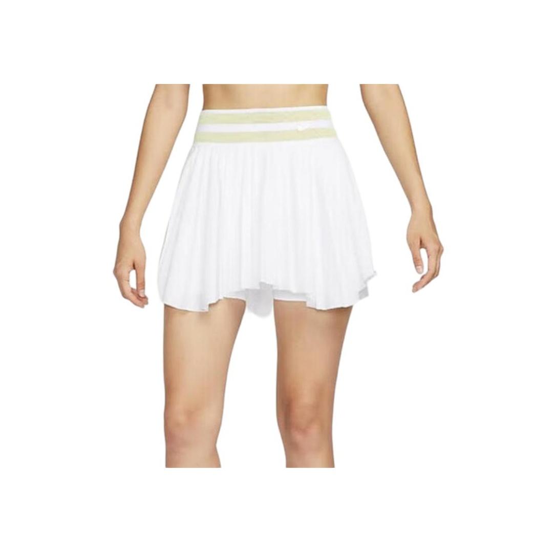 NikeCourt Dri-FIT Advantage White Women s Pleated Tennis Skirt HM4588-100 L