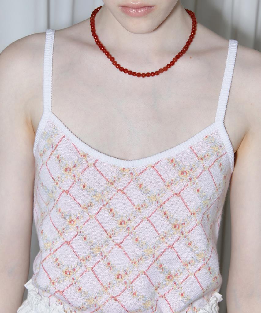 SINOON Flower Pattern Sleeveless (Off White)